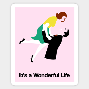 It's A Wonderful Life Movie Fan Art Franck Capra James Stewart Sticker